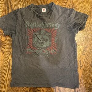 Lucky Brand Rattle Snake Graphic Tee - Gray and Red